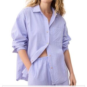 Marine Layer seersucker Gracey shirt